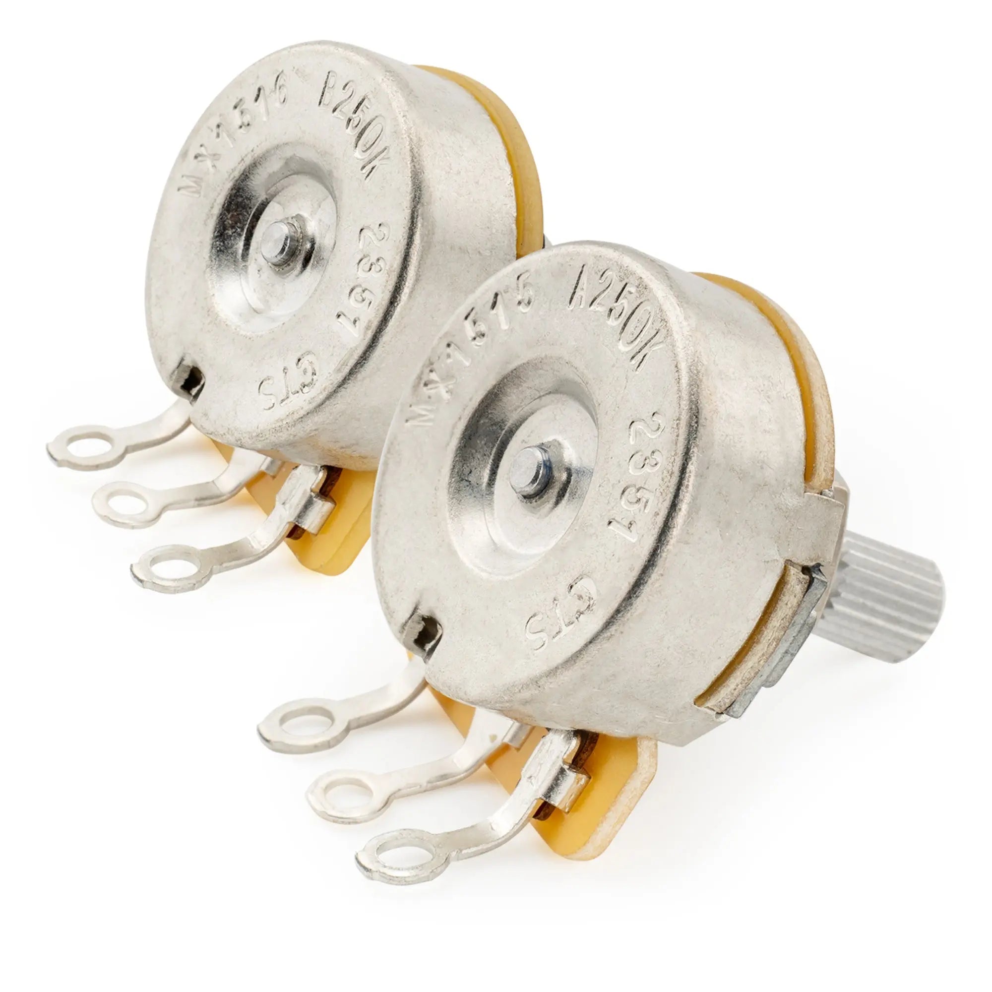 Part of cts 450 a250k b250k pots short split shaft 1 4 inch 10 audio linear taper potentiometers for electric guitar bass set of mx1515mx1516