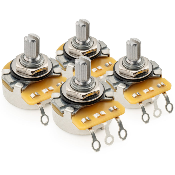 cts 450 b250k pots short split shaft 1 4 inch 10 linear taper potentiometers for electric guitar bass mx1516 10, 4 pcs