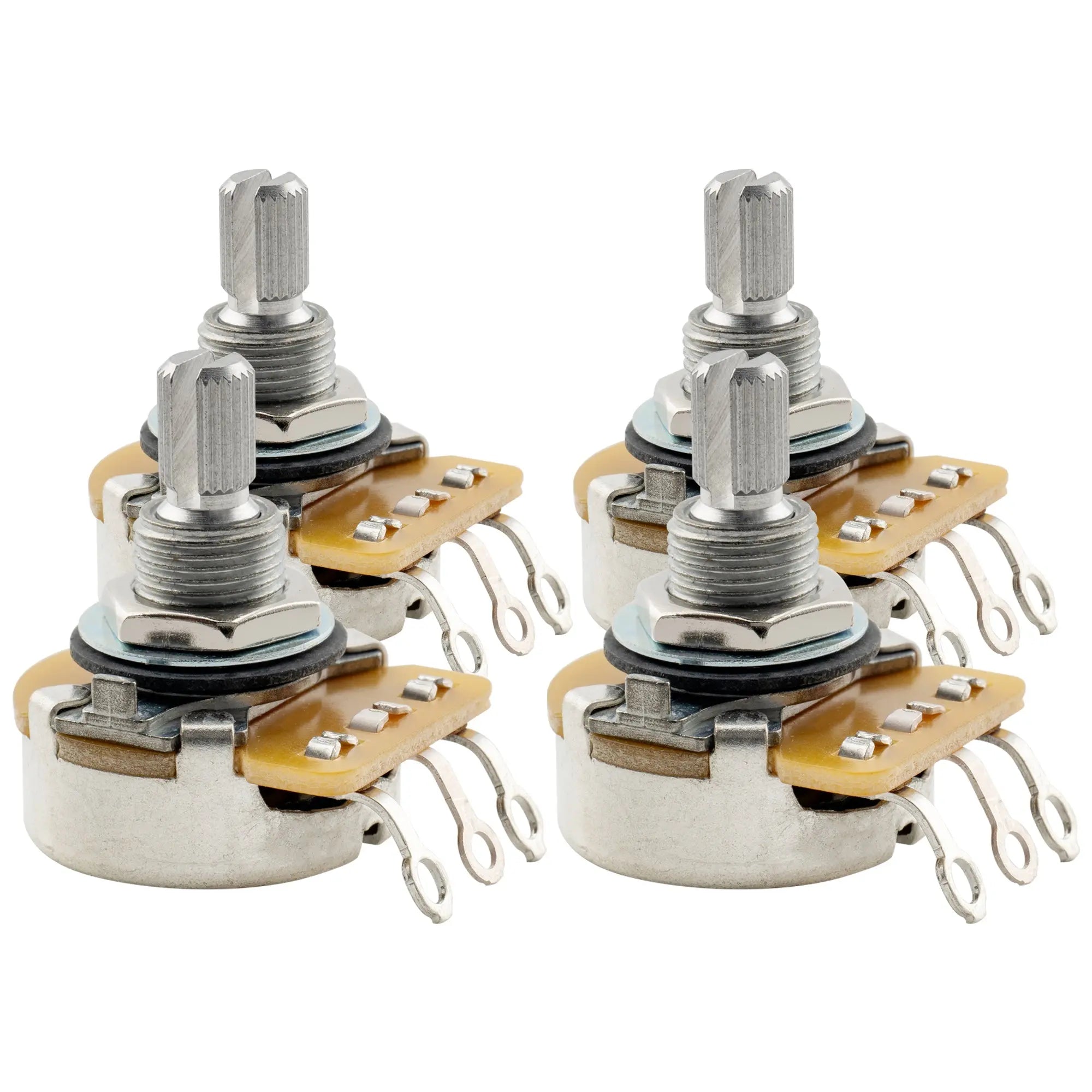 cts 450 a500k pot standard split shaft 3 8 inch 10 audio taper potentiometer for electric guitar bass mx1517, 4 pcs