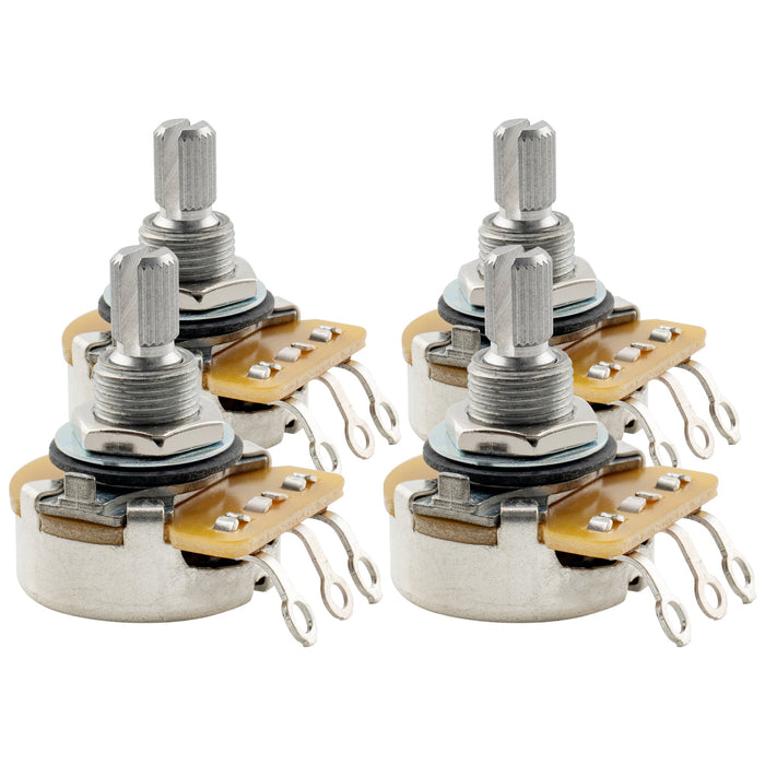 cts 450 a500k pot standard split shaft 3 8 inch 10 audio taper potentiometer for electric guitar bass mx1517, 4 pcs