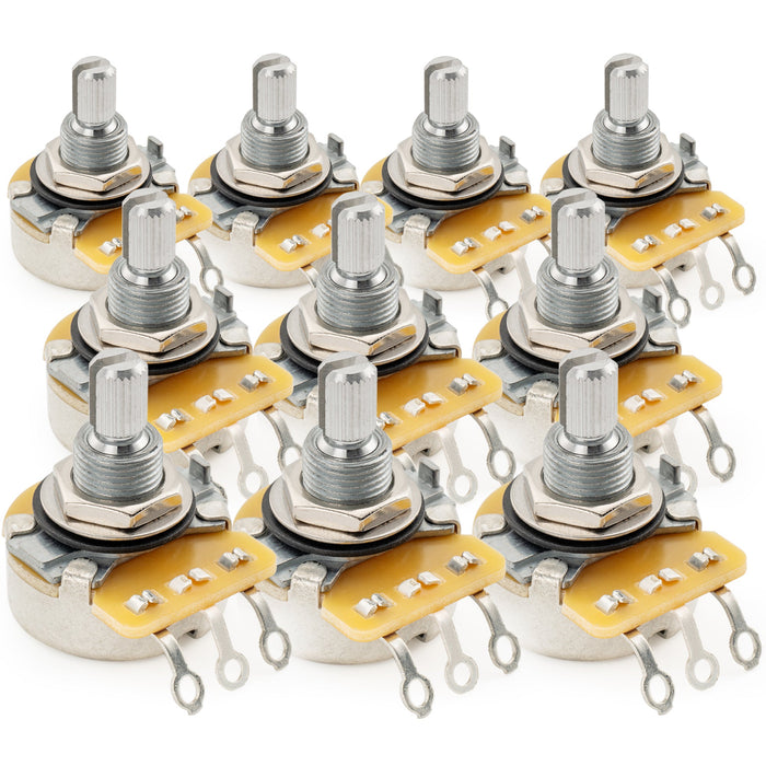 cts 450 b500k pot standard split shaft 3 8 inch 10 linear taper potentiometer for electric guitar bass mx1518, 10 pcs