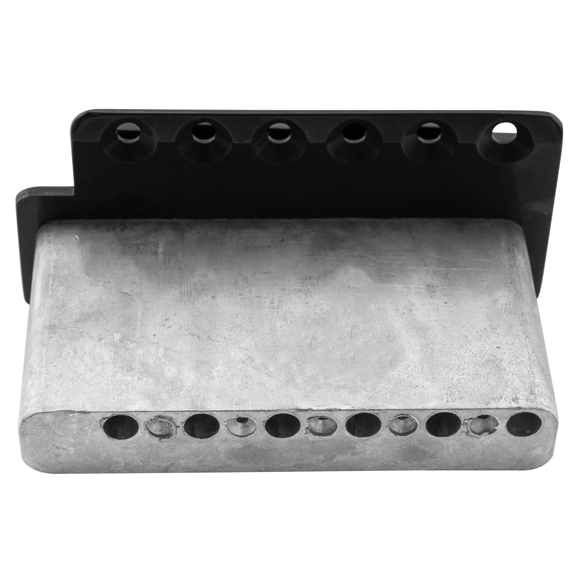 detail of musiclily pro vintage style guitar 56 5mm2 7 32 inch steel saddles tremolo bridge for vintage fender american strat style electric guitar mx1530p