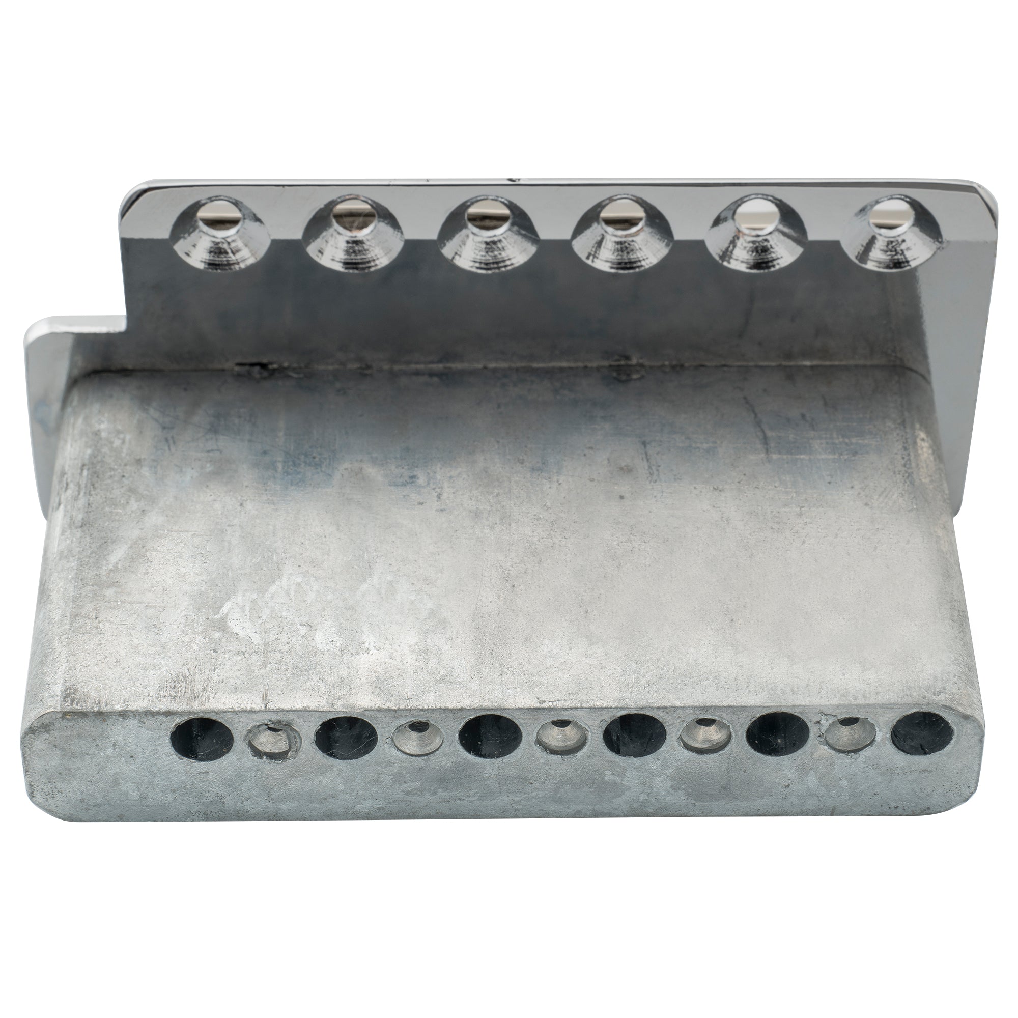 Musiclily Pro BV001 Vintage-Stil Gitarre 56,5mm(2-7/32 Zoll) Stahl-Sattel Tremolo-Brücke für Vintage Fender American Strat-Stil E-Gitarre