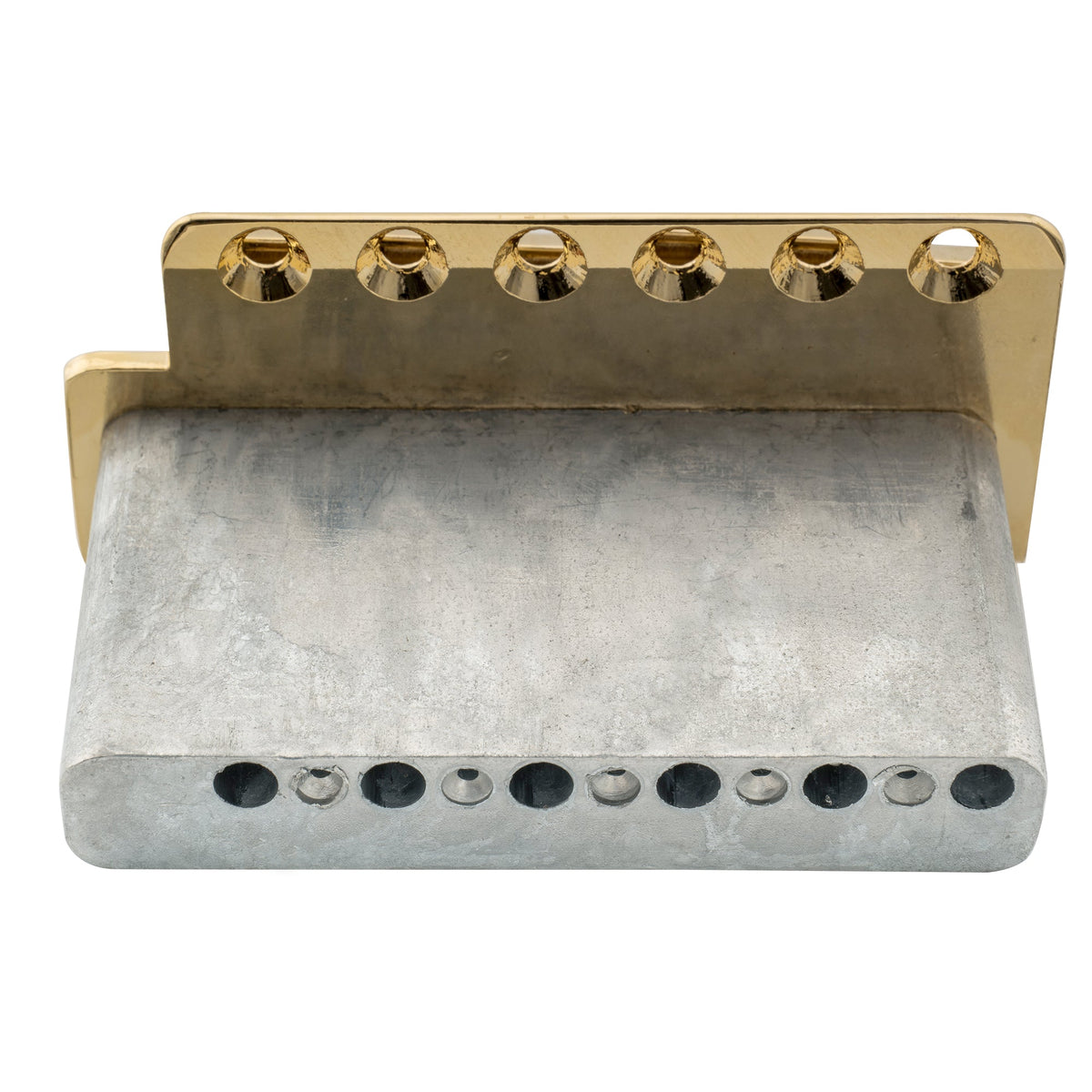 Musiclily Pro BV001 Vintage-Stil Gitarre 56,5mm(2-7/32 Zoll) Stahl-Sattel Tremolo-Brücke für Vintage Fender American Strat-Stil E-Gitarre