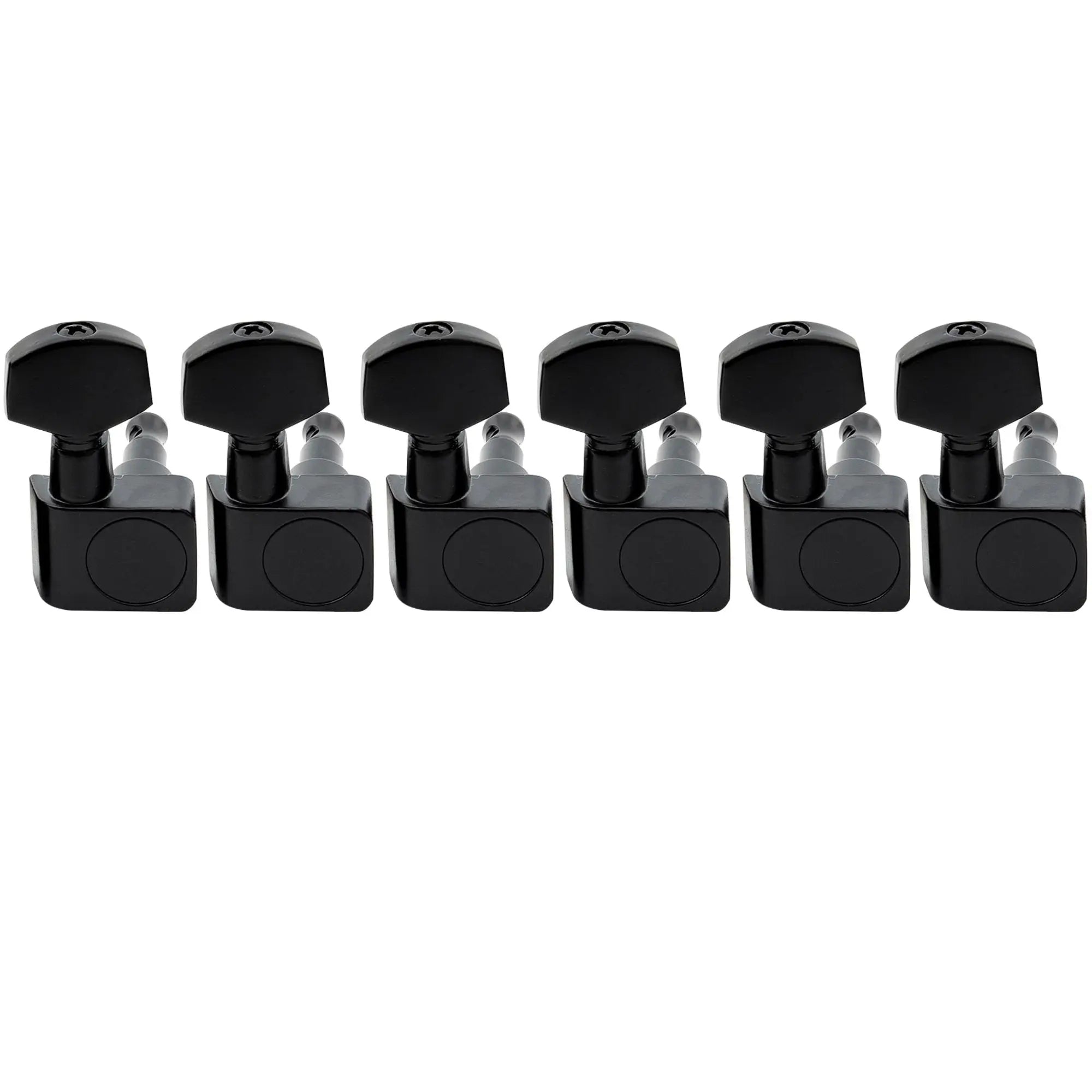 Musiclily Pro R15T 6-in-line 2-pins Sealed Guitar Tuners Machine Head Tuning Pegs Set for Fender Strat/Tele Style Guitar Musiclily Pro