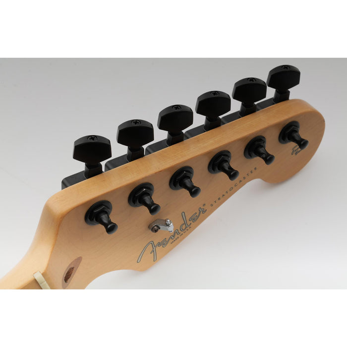 Musiclily Pro R15T Single 16:1 Ratio 2-Pin Full Sealed Machine Head Bass Side Tuner Tuning Peg Key with Hex Button for Fender Strat Tele Style Electric Guitar