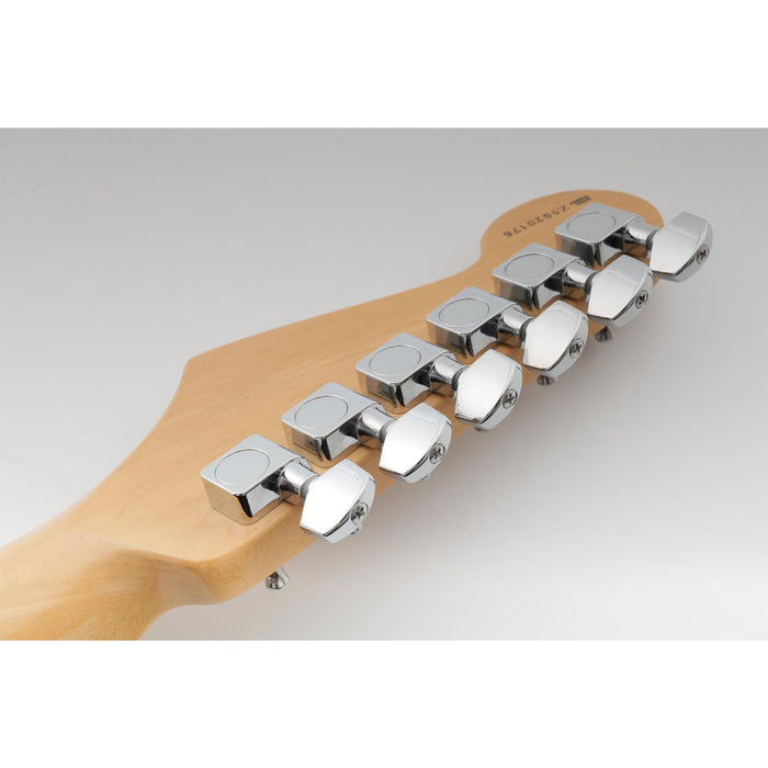 Musiclily Pro R15T Single 16:1 Ratio 2-Pin Full Sealed Machine Head Bass Side Tuner Tuning Peg Key with Hex Button for Fender Strat Tele Style Electric Guitar