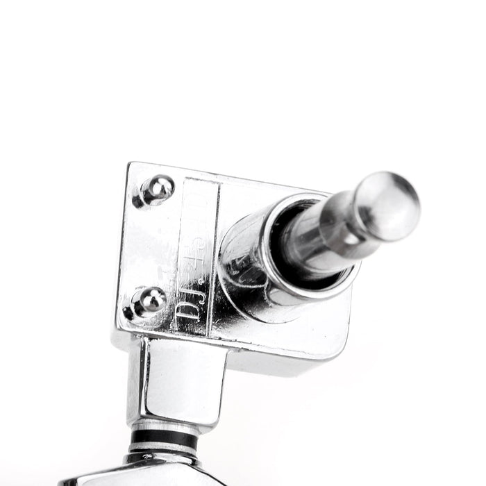 Musiclily Pro R15T Single 16:1 Ratio 2-Pin Full Sealed Machine Head Bass Side Tuner Tuning Peg Key with Hex Button for Fender Strat Tele Style Electric Guitar