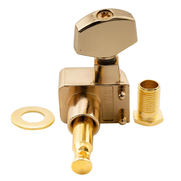 Afinadores de Máquina de Cabeça de Ajuste de Violão Selados 6-em-linha de 2 pinos Musiclily Pro Conjunto para Violão de Estilo Fender Strat/Tele