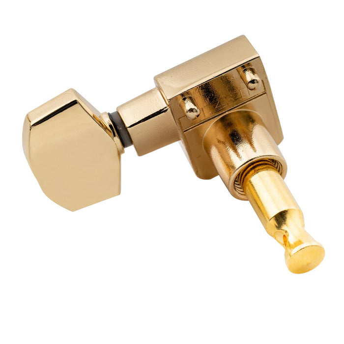 Afinadores de Máquina de Cabeça de Ajuste de Violão Selados 6-em-linha de 2 pinos Musiclily Pro Conjunto para Violão de Estilo Fender Strat/Tele