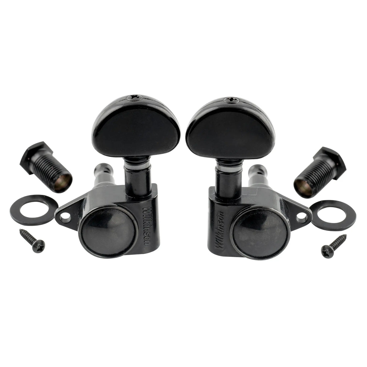 Part of wilkinson 3r3l 19 1 ratio full sealed machine heads tuners tuning pegs keys with half moon button right angle screw for acoustic electric guitar mx1542p