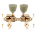 detail of wilkinson 3r3l 15 1 ratio semi closed deluxe vintage style machine heads tuners tuning pegs keys with keystone button for acoustic electric guitar mx1544p