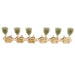 wilkinson 3r3l 15 1 ratio semi closed deluxe vintage style machine heads tuners tuning pegs keys with keystone button for acoustic electric guitar mx1544p
