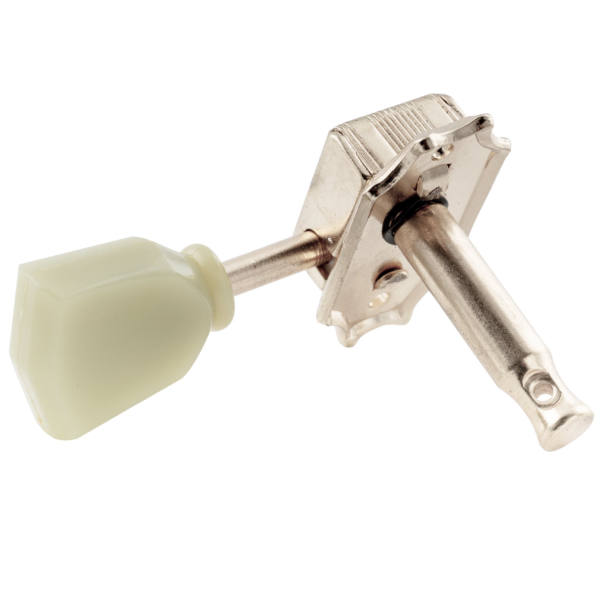Clavijas de afinación Wilkinson 3R3L de estilo vintage, semicerradas, con relación 15:1 y botón trapezoidal para guitarra electroacústica.