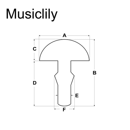 Dimensions of musiclily pro 2 0mm stainless steel small gauge 24 pieces fret wire set for banjo and vintage fender guitar mx1551ss