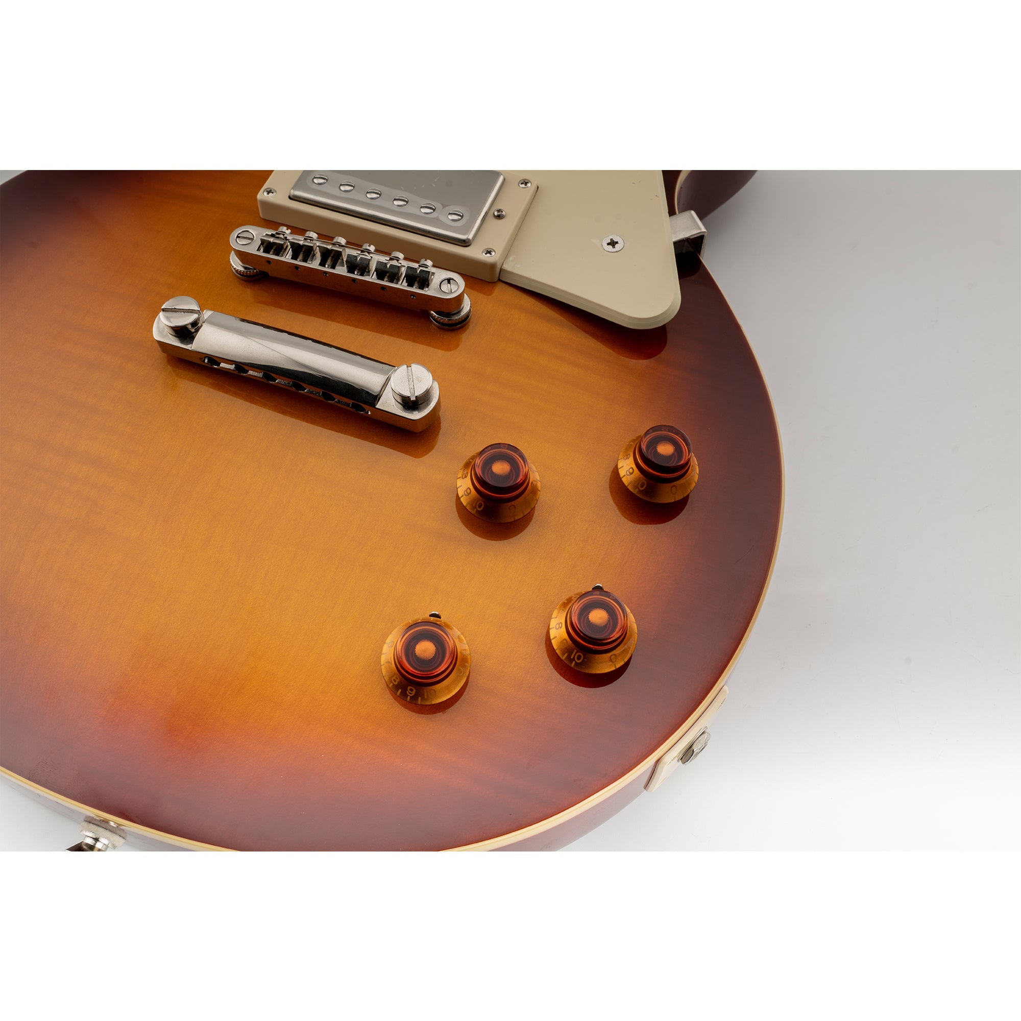 Musiclily Pro Inch-Größe feine 24-Zahnrad-Top-Hat-Glockenknöpfe für Ton- und Lautstärkeregler von US-amerikanischen LP-SG-Style-Elektr gitarren, Set von 4
