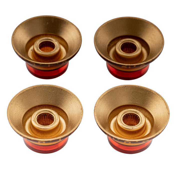 Perillas Musiclily Pro de 24 estrías con forma de campana y tamaño fino, para control de volumen y tono de guitarra eléctrica estilo USA LP SG (juego de 4)