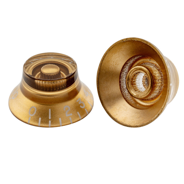 Perillas Musiclily Pro de 24 estrías con forma de campana y tamaño fino, para control de volumen y tono de guitarra eléctrica estilo USA LP SG (juego de 4)