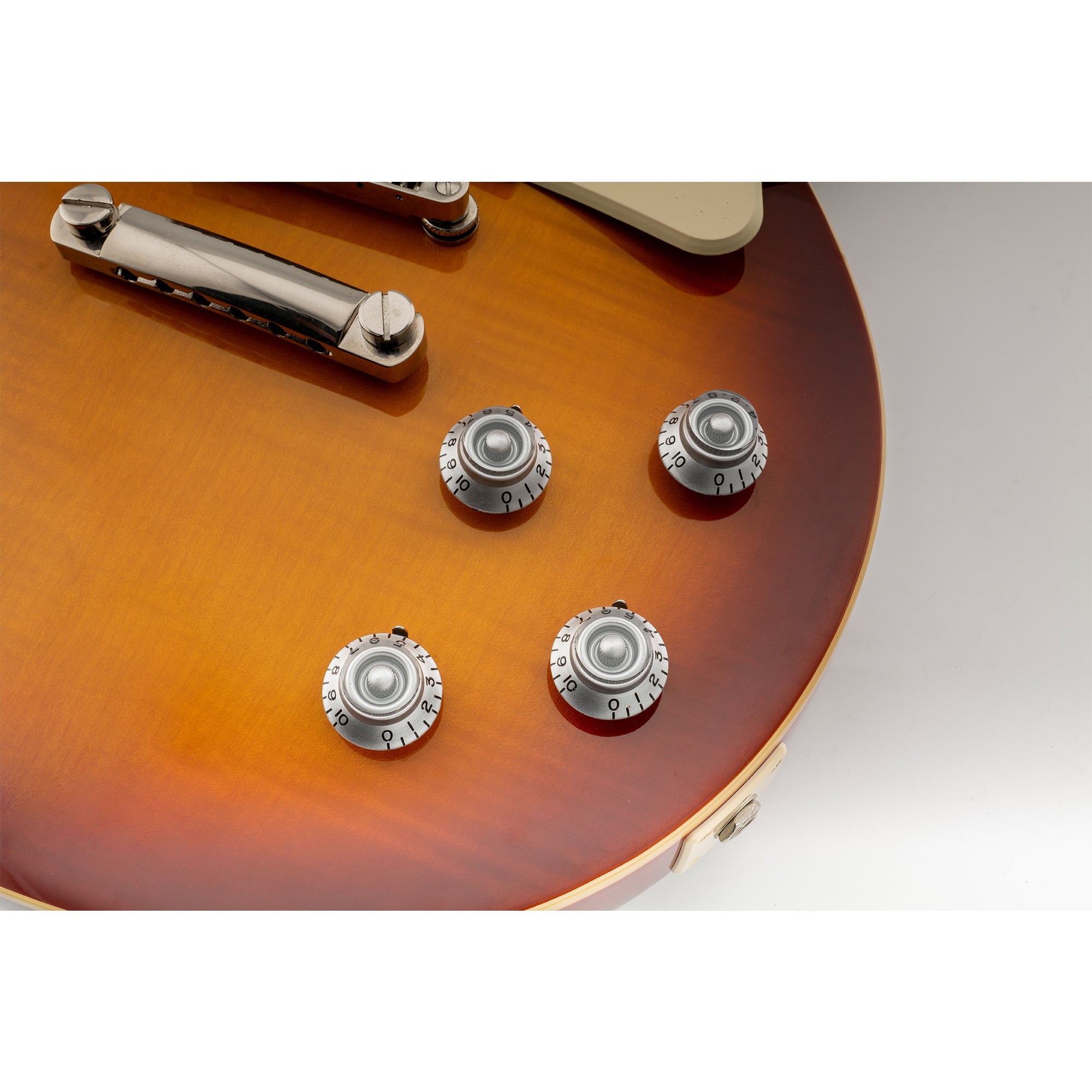 Musiclily Pro Inch-Größe feine 24-Zahnrad-Top-Hat-Glockenknöpfe für Ton- und Lautstärkeregler von US-amerikanischen LP-SG-Style-Elektr gitarren, Set von 4