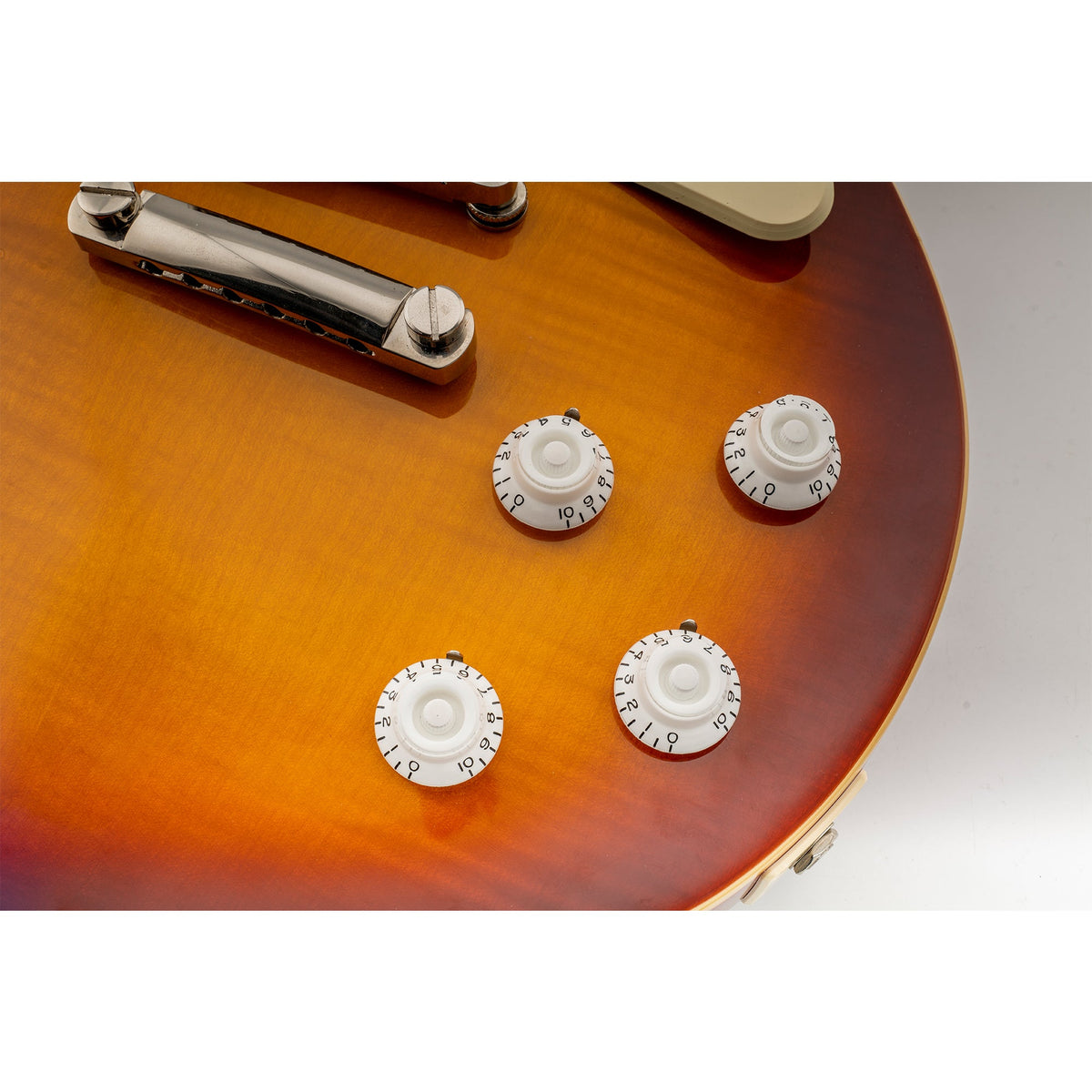 Musiclily Pro Inch-Größe feine 24-Zahnrad-Top-Hat-Glockenknöpfe für Ton- und Lautstärkeregler von US-amerikanischen LP-SG-Style-Elektr gitarren, Set von 4