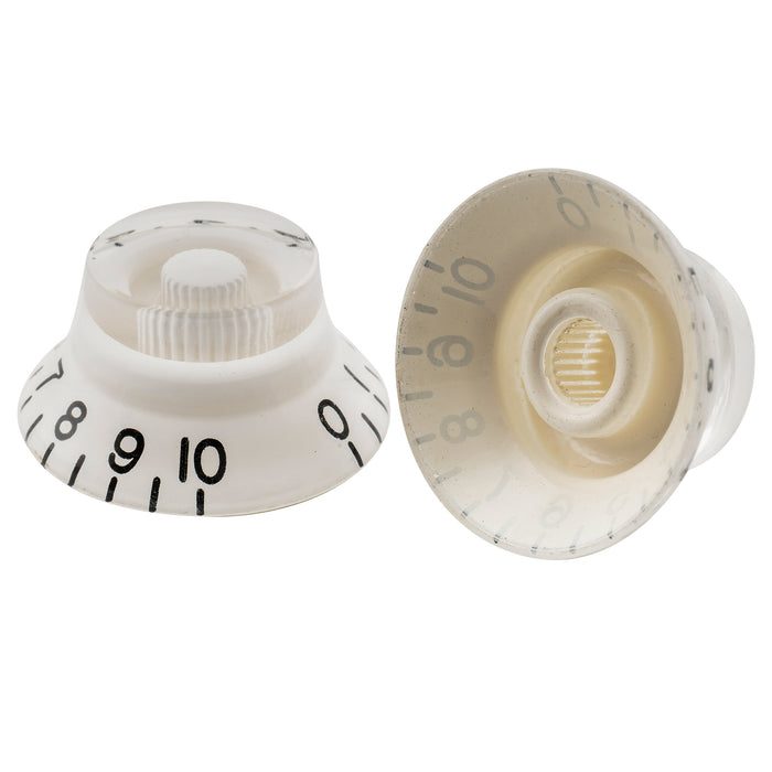 Perillas Musiclily Pro de 24 estrías con forma de campana y tamaño fino, para control de volumen y tono de guitarra eléctrica estilo USA LP SG (juego de 4)