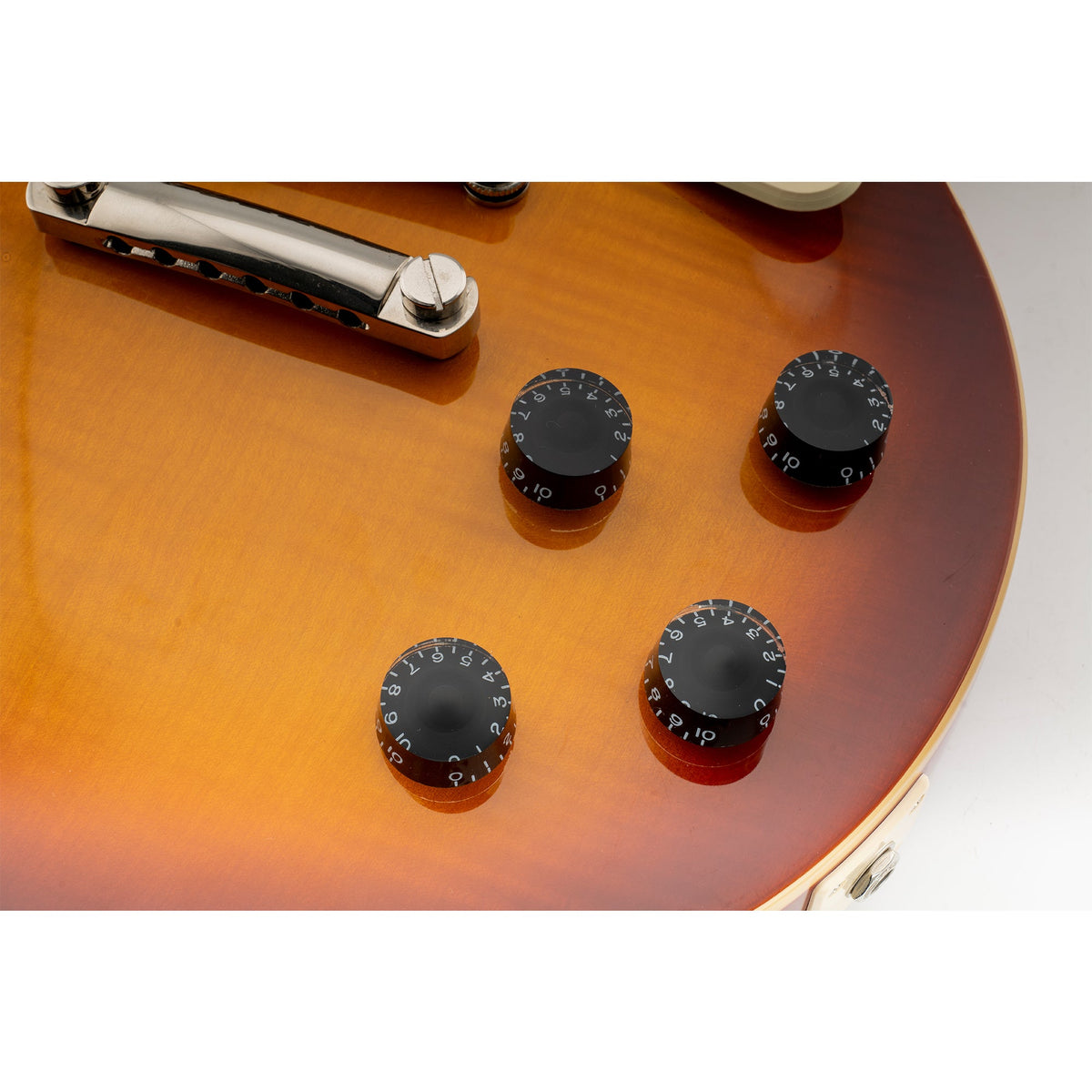 Musiclily Pro Feinste 24-Zähnchen Gitarrenknöpfe im Inch-Format für Ton, Lautstärke und Geschwindigkeitsregelung, geeignet für amerikanische LP- und SG-Style-Elektrogitarren, Set von 4