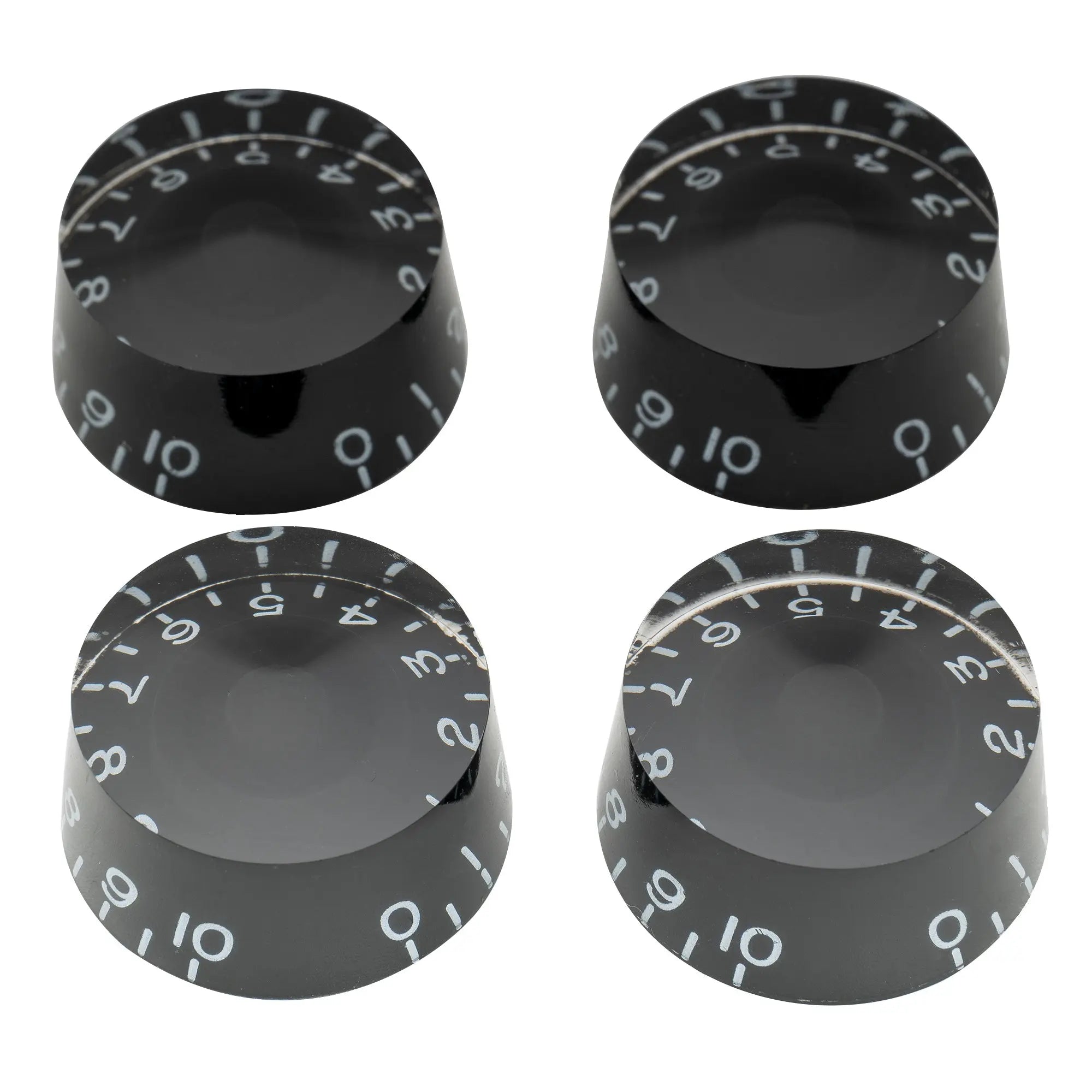 musiclily pro inch size fine 24 spline guitar knobs tone volume speed control knobs for usa lp sg style electric guitar mx1561 4p, black