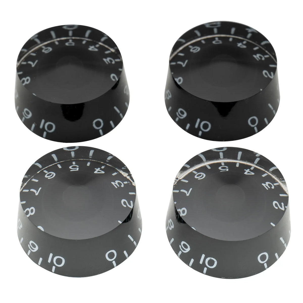 musiclily pro inch size fine 24 spline guitar knobs tone volume speed control knobs for usa lp sg style electric guitar mx1561 4p, black