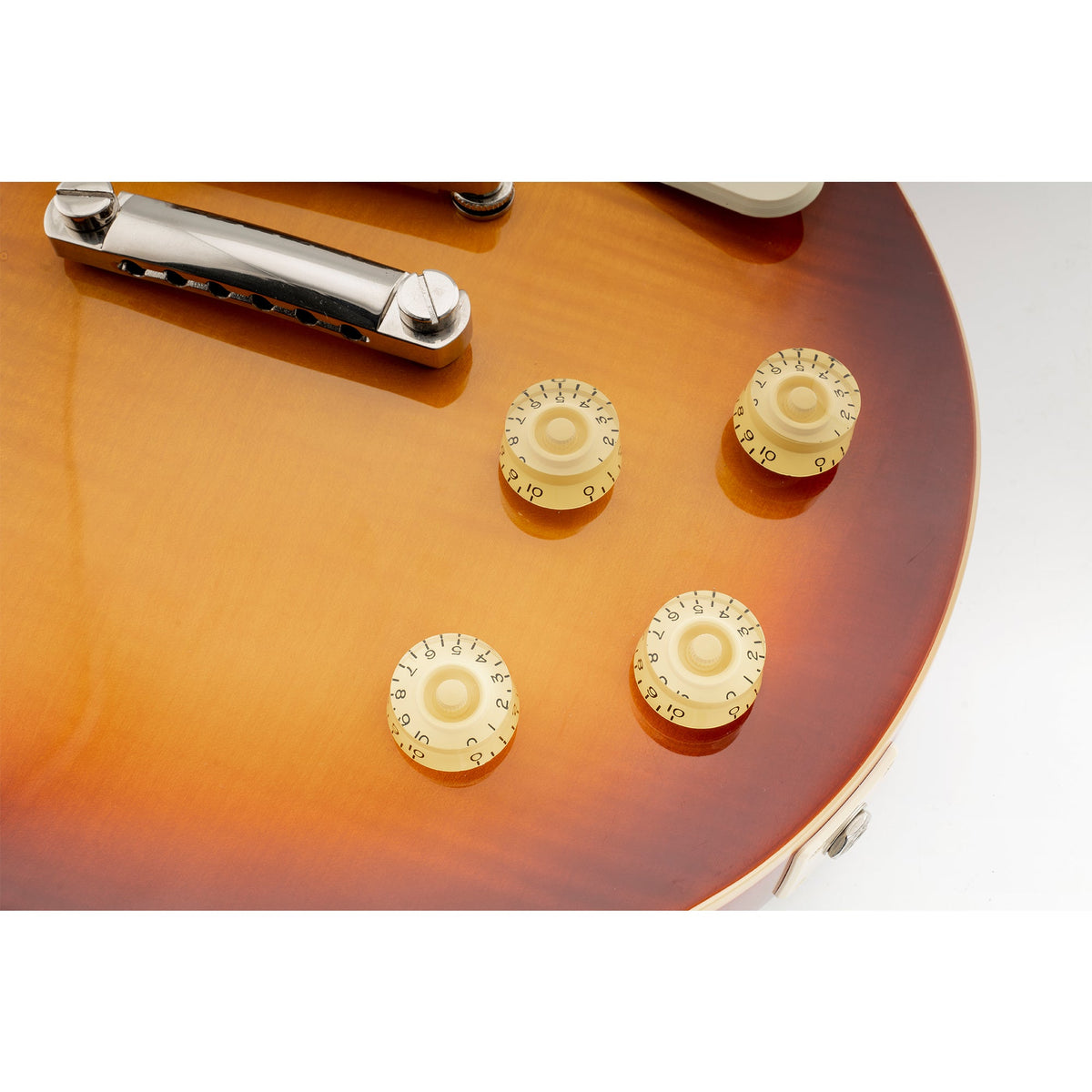 Musiclily Pro Feinste 24-Zähnchen Gitarrenknöpfe im Inch-Format für Ton, Lautstärke und Geschwindigkeitsregelung, geeignet für amerikanische LP- und SG-Style-Elektrogitarren, Set von 4