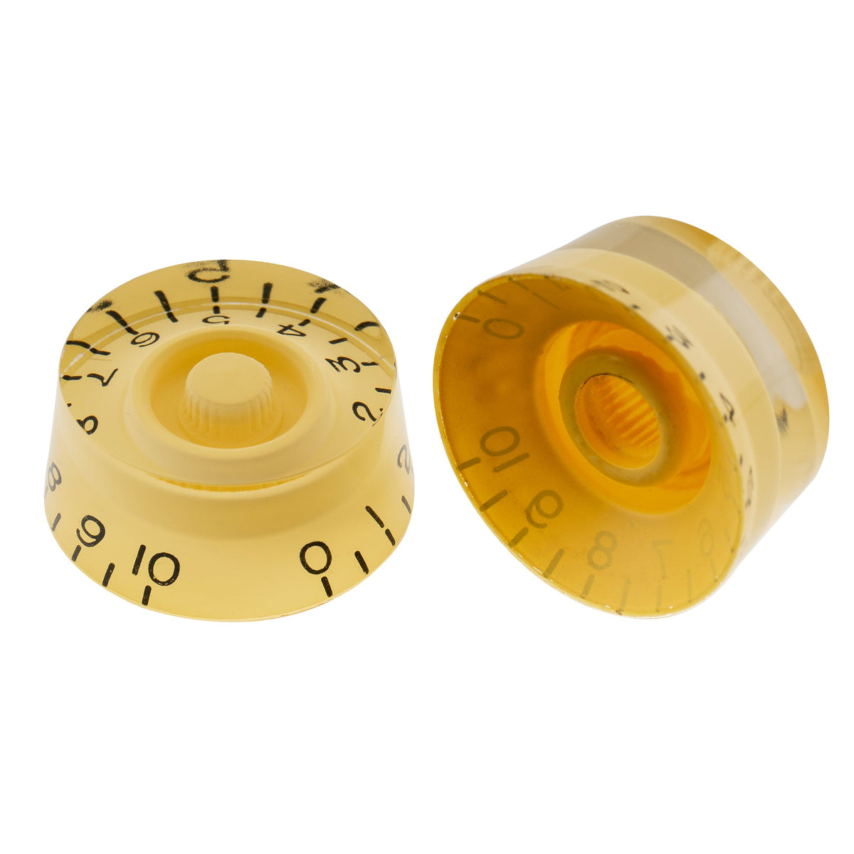 Musiclily Pro Feinste 24-Zähnchen Gitarrenknöpfe im Inch-Format für Ton, Lautstärke und Geschwindigkeitsregelung, geeignet für amerikanische LP- und SG-Style-Elektrogitarren, Set von 4