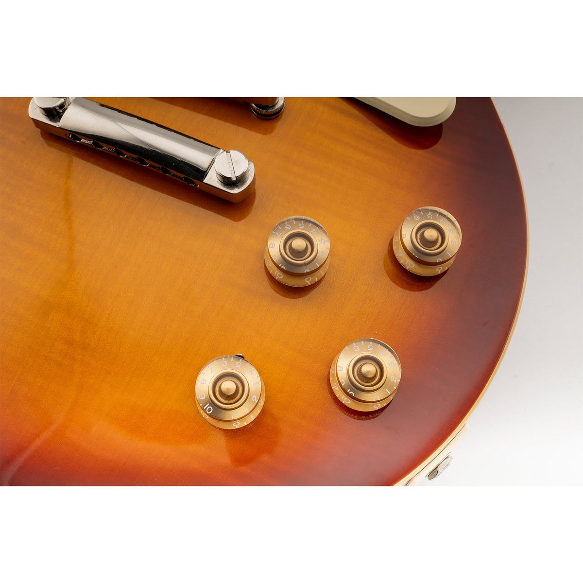 Musiclily Pro Feinste 24-Zähnchen Gitarrenknöpfe im Inch-Format für Ton, Lautstärke und Geschwindigkeitsregelung, geeignet für amerikanische LP- und SG-Style-Elektrogitarren, Set von 4
