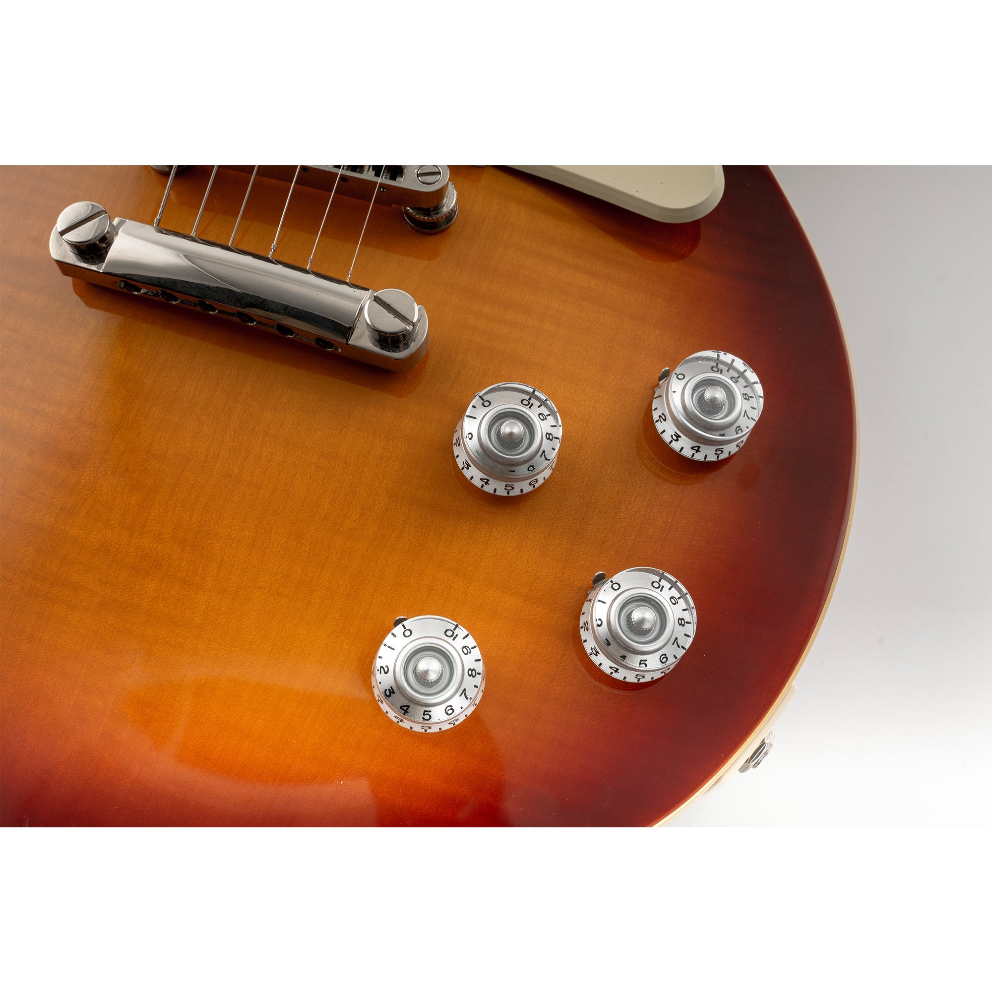Musiclily Pro Feinste 24-Zähnchen Gitarrenknöpfe im Inch-Format für Ton, Lautstärke und Geschwindigkeitsregelung, geeignet für amerikanische LP- und SG-Style-Elektrogitarren, Set von 4