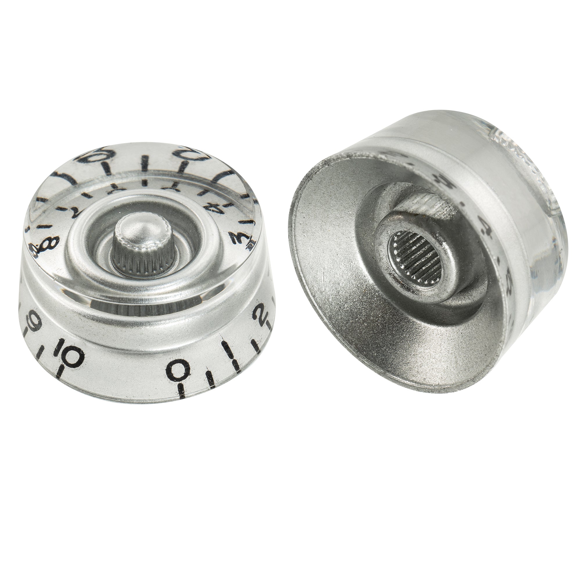 Musiclily Pro Feinste 24-Zähnchen Gitarrenknöpfe im Inch-Format für Ton, Lautstärke und Geschwindigkeitsregelung, geeignet für amerikanische LP- und SG-Style-Elektrogitarren, Set von 4