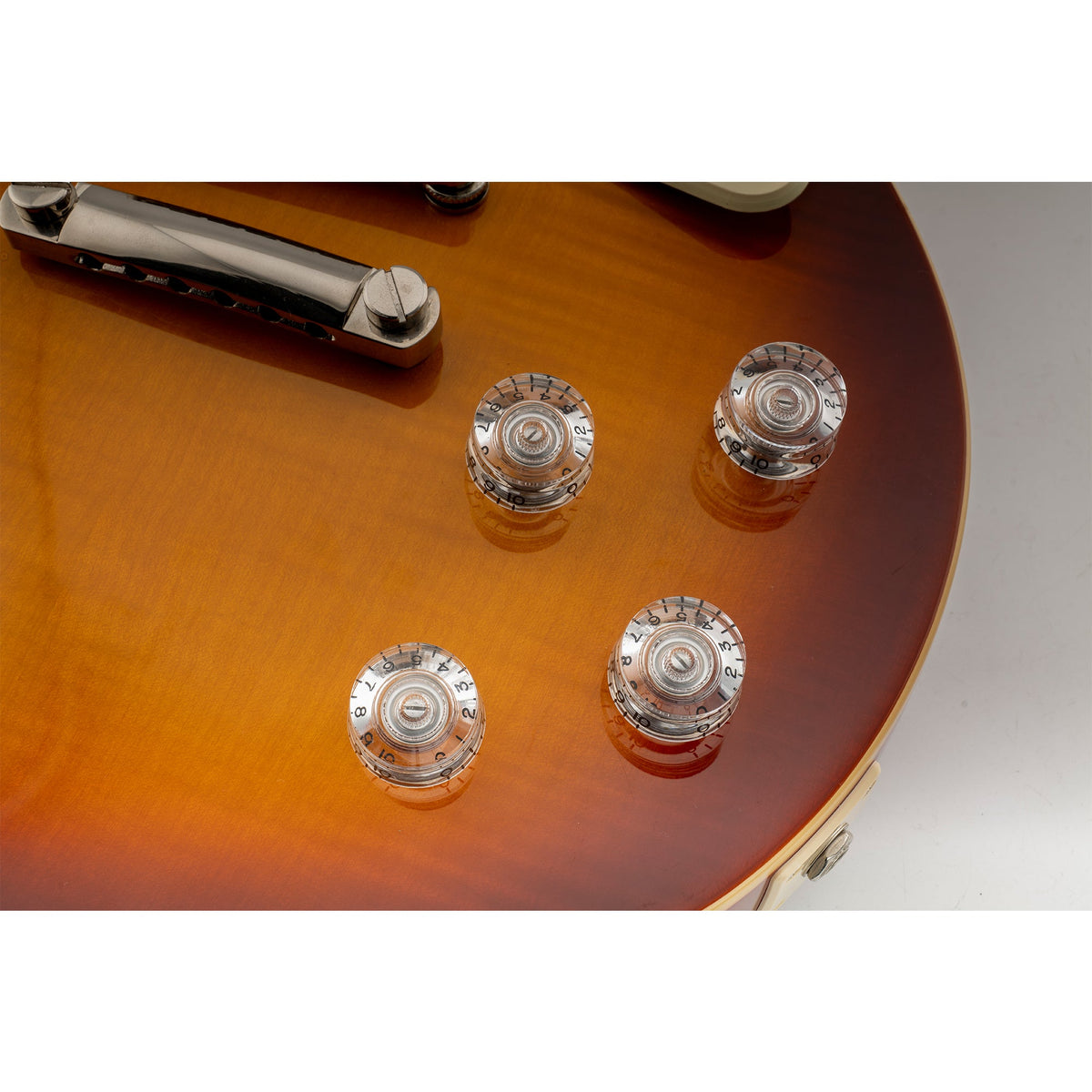 Musiclily Pro Feinste 24-Zähnchen Gitarrenknöpfe im Inch-Format für Ton, Lautstärke und Geschwindigkeitsregelung, geeignet für amerikanische LP- und SG-Style-Elektrogitarren, Set von 4