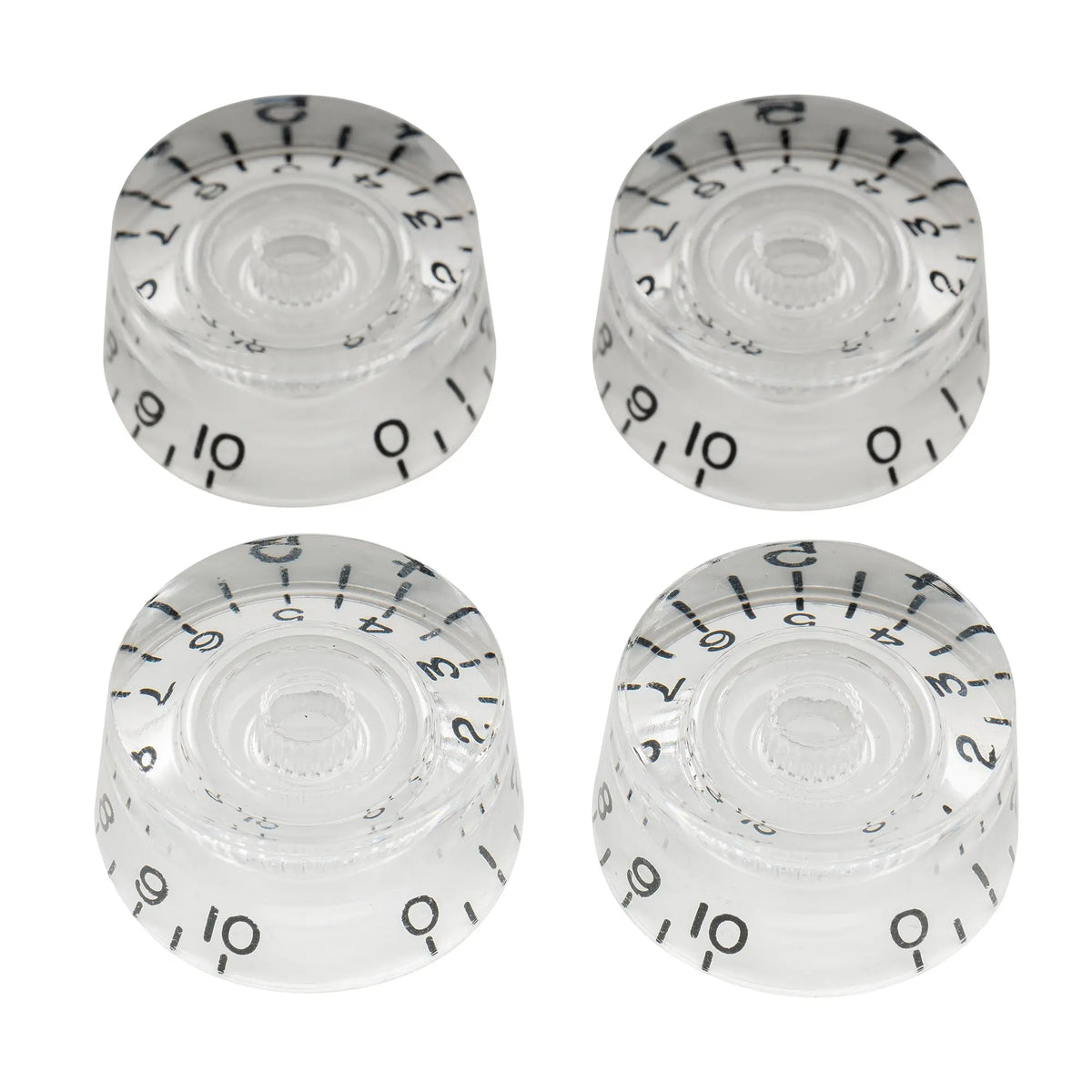 musiclily pro inch size fine 24 spline guitar knobs tone volume speed control knobs for usa lp sg style electric guitar mx1561 4p, transparent