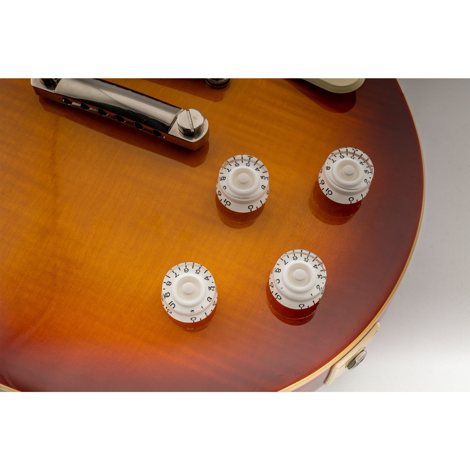 Musiclily Pro Feinste 24-Zähnchen Gitarrenknöpfe im Inch-Format für Ton, Lautstärke und Geschwindigkeitsregelung, geeignet für amerikanische LP- und SG-Style-Elektrogitarren, Set von 4