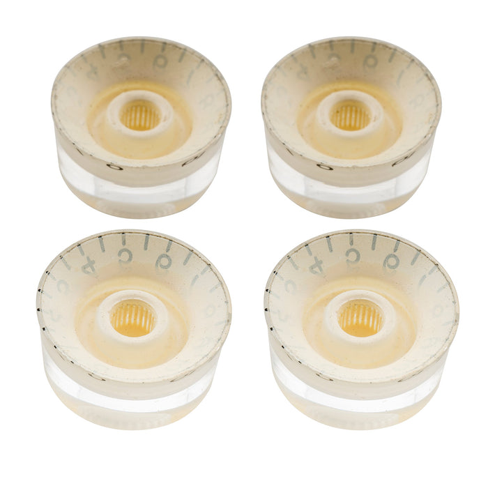 Musiclily Pro Tamanho de Polegada Fina 24-Eixo Botões de Controle de Tom, Volume e Velocidade para Guitarra Elétrica Estilo USA LP SG, Conjunto de 4