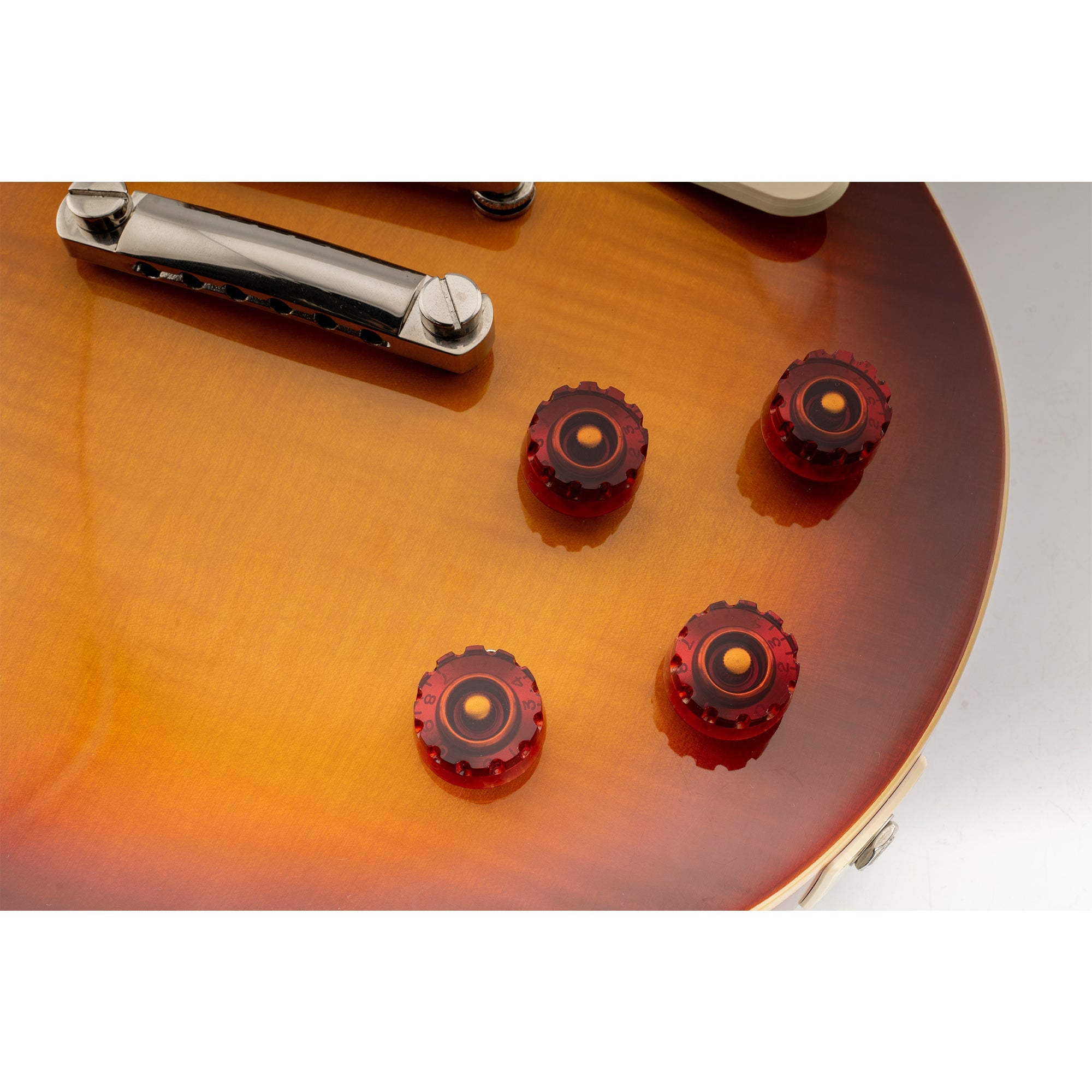 Musiclily Pro Feinste 24-Zahnkranzierte Gitarrenknöpfe in Zollgröße für Ton, Lautstärke und Geschwindigkeitsregelung für amerikanische LP- und SG-Style-Elektrogitarren, Set von 4
