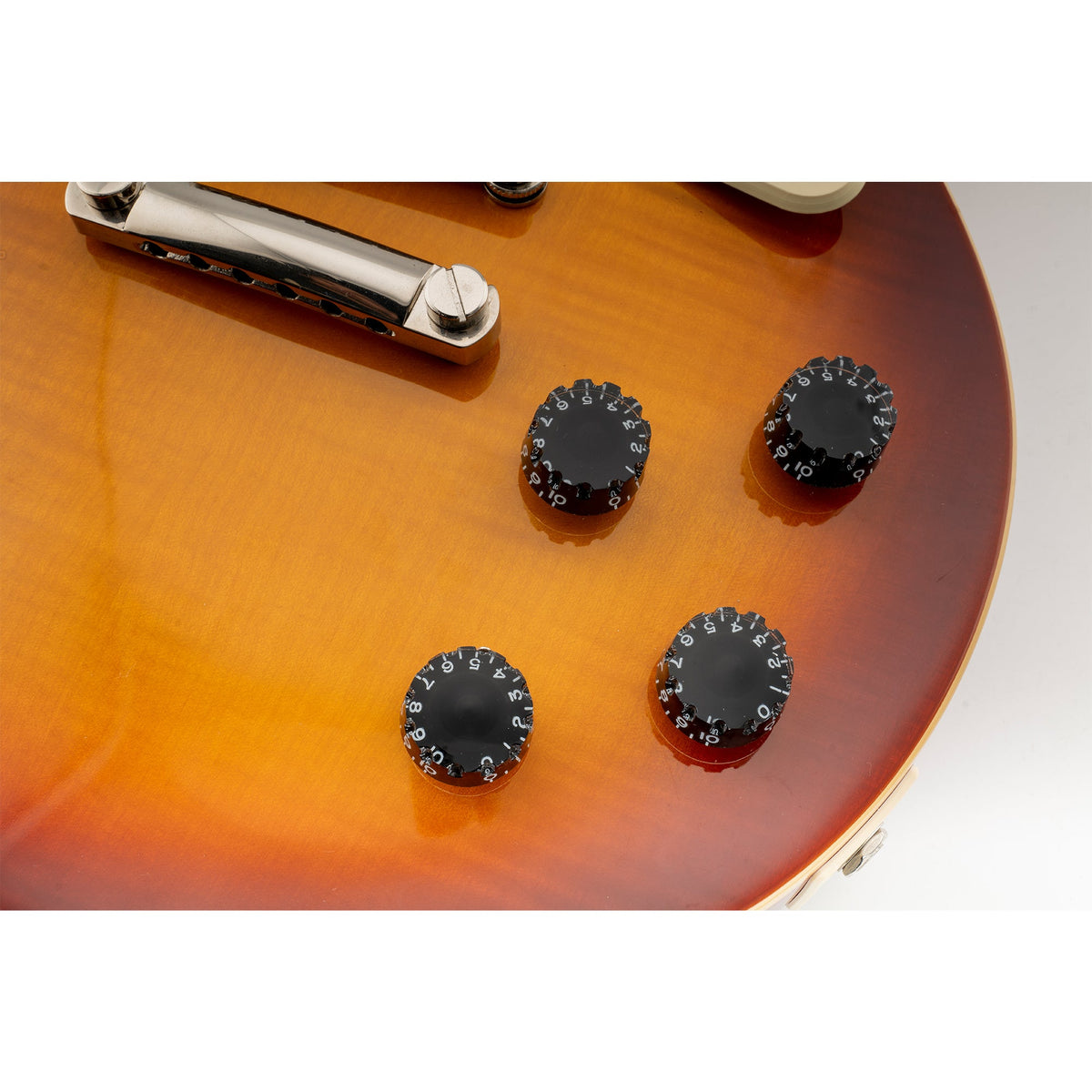 Musiclily Pro Feinste 24-Zahnkranzierte Gitarrenknöpfe in Zollgröße für Ton, Lautstärke und Geschwindigkeitsregelung für amerikanische LP- und SG-Style-Elektrogitarren, Set von 4