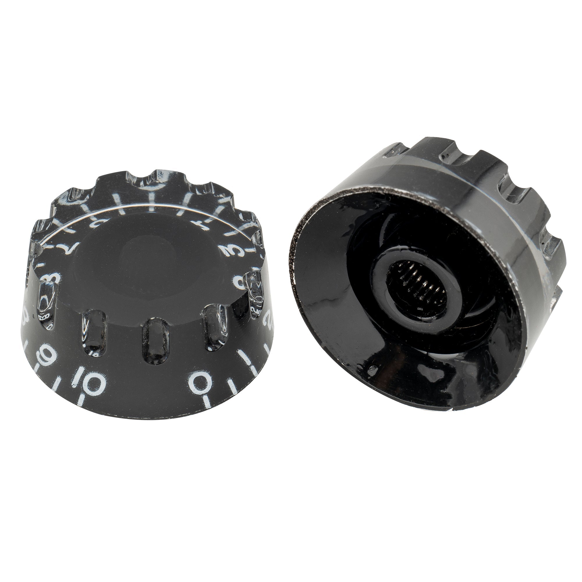 Musiclily Pro Feinste 24-Zahnkranzierte Gitarrenknöpfe in Zollgröße für Ton, Lautstärke und Geschwindigkeitsregelung für amerikanische LP- und SG-Style-Elektrogitarren, Set von 4