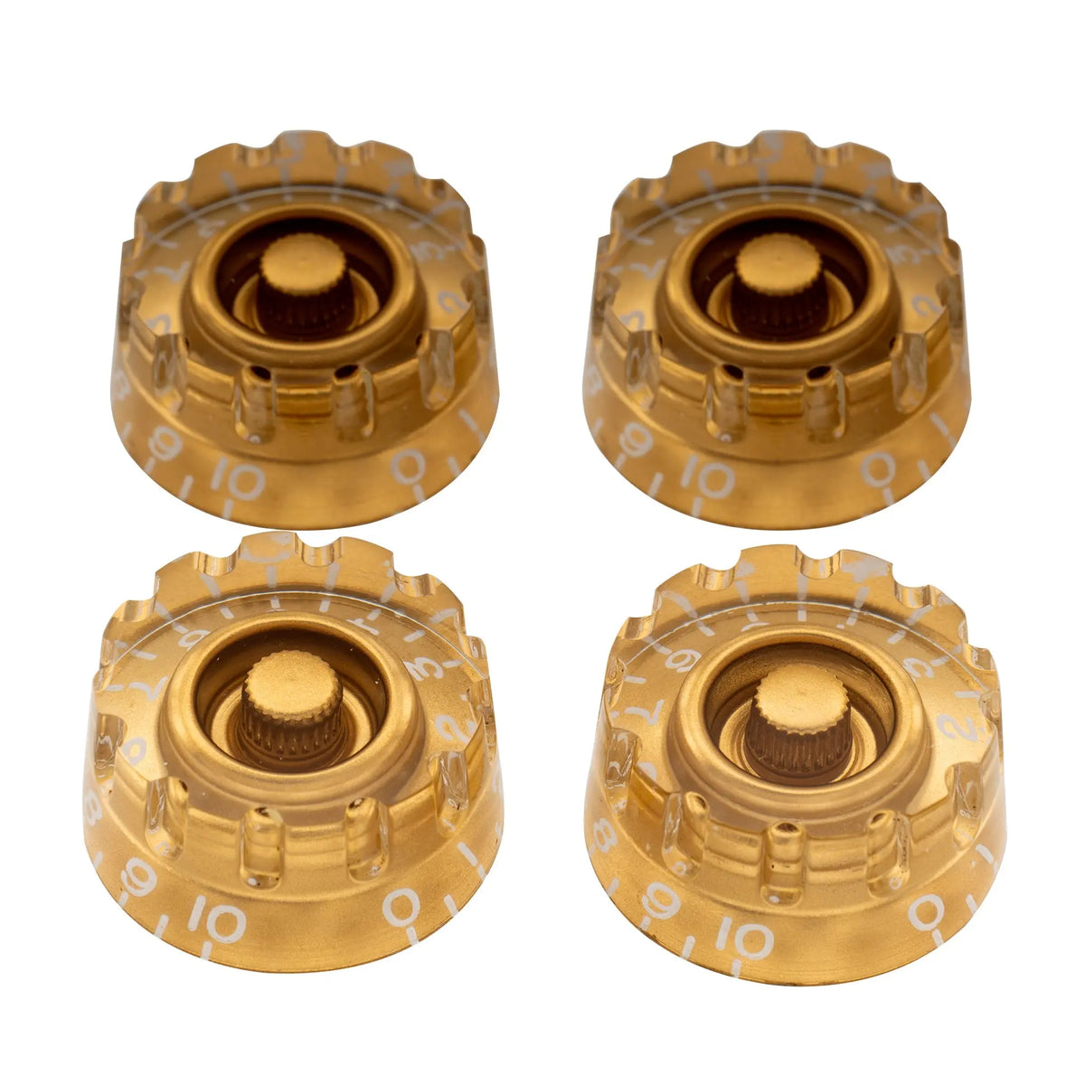 musiclily pro inch size fine 24 spline knurled guitar knobs tone volume speed control knobs for usa lp sg style electric guitar mx1562 4p, gold
