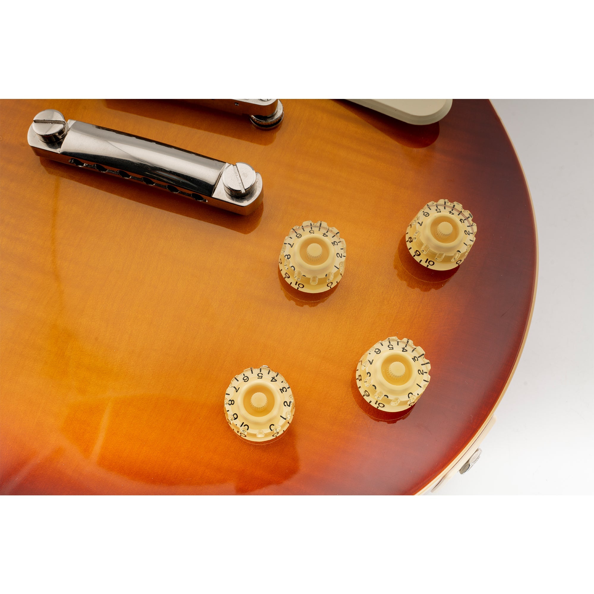 Musiclily Pro Feinste 24-Zahnkranzierte Gitarrenknöpfe in Zollgröße für Ton, Lautstärke und Geschwindigkeitsregelung für amerikanische LP- und SG-Style-Elektrogitarren, Set von 4