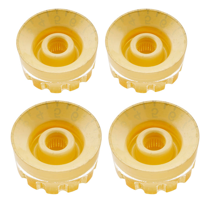 Musiclily Pro Tamanho de Polegada Fina 24-Espiga Parafusos Knob de Tom Controle de Volume Velocidade para Guitarra Elétrica Estilo USA LP SG, Conjunto de 4