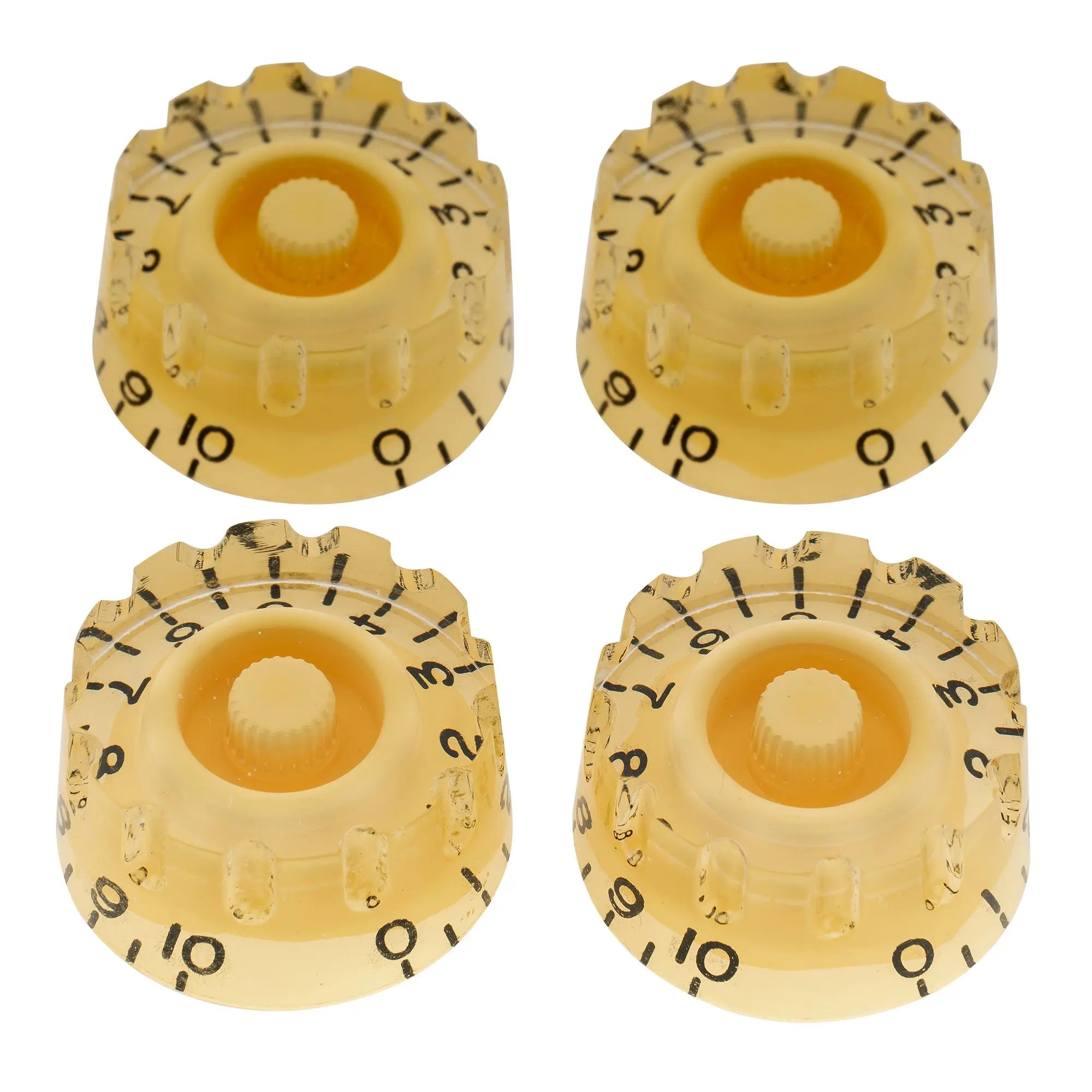 musiclily pro inch size fine 24 spline knurled guitar knobs tone volume speed control knobs for usa lp sg style electric guitar mx1562 4p, mint ivory color