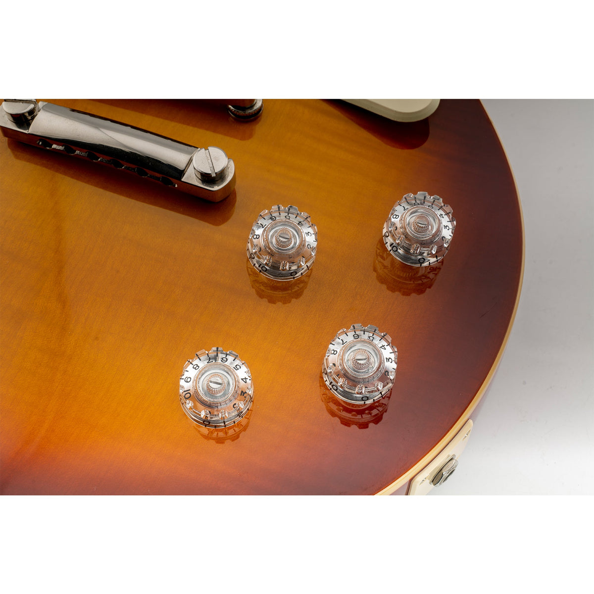 Musiclily Pro Feinste 24-Zahnkranzierte Gitarrenknöpfe in Zollgröße für Ton, Lautstärke und Geschwindigkeitsregelung für amerikanische LP- und SG-Style-Elektrogitarren, Set von 4