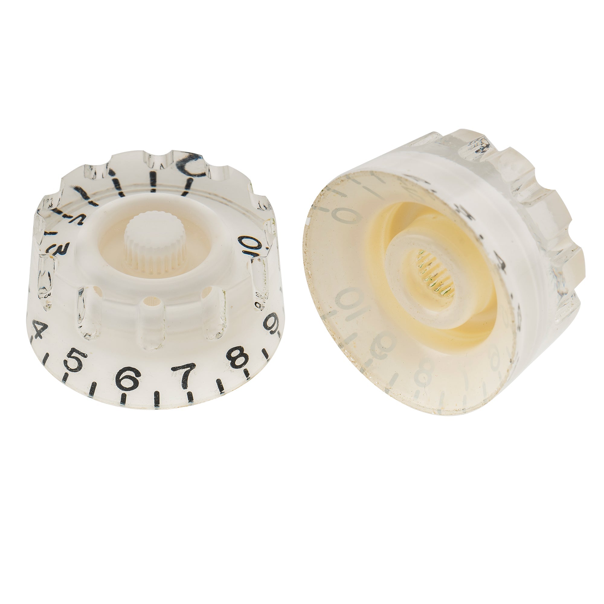 Musiclily Pro Feinste 24-Zahnkranzierte Gitarrenknöpfe in Zollgröße für Ton, Lautstärke und Geschwindigkeitsregelung für amerikanische LP- und SG-Style-Elektrogitarren, Set von 4