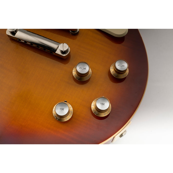 Perillas Musiclily Pro de 24 estrías con forma de campana y tono, tamaño en pulgadas, para guitarra eléctrica estilo USA LP SG (juego de 2T2V)