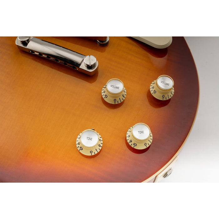 Perillas Musiclily Pro de 24 estrías con forma de campana y tono, tamaño en pulgadas, para guitarra eléctrica estilo USA LP SG (juego de 2T2V)