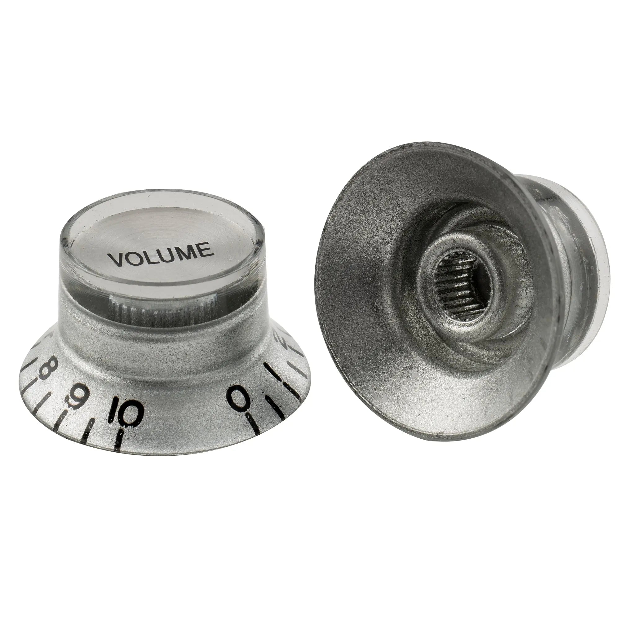 detail of musiclily pro inch size fine 24 spline top hat bell knobs tone volume control knobs for usa lp sg style electric guitar 2 pcst2v mx1565 2mx1567 2p