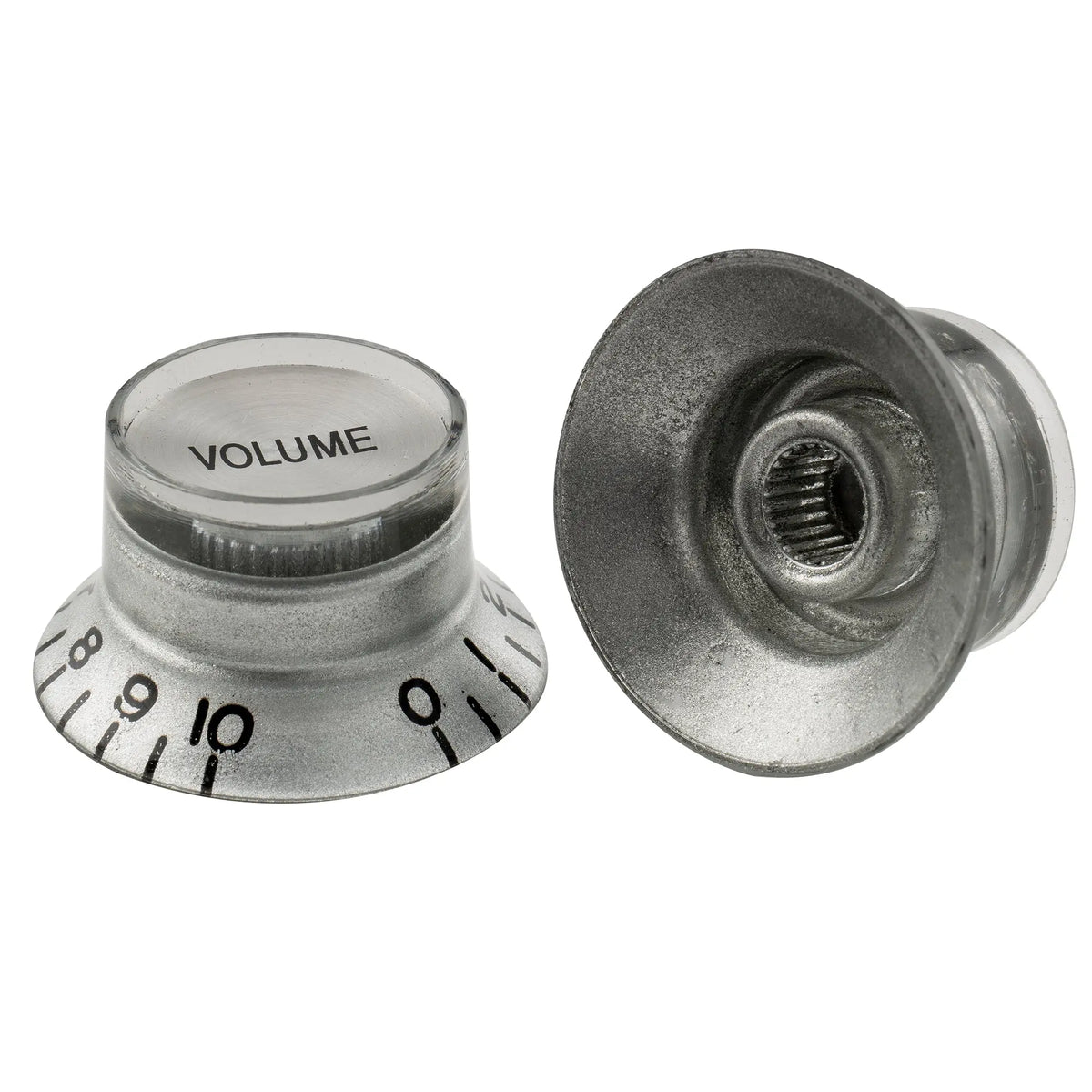 detail of musiclily pro inch size fine 24 spline top hat bell knobs tone volume control knobs for usa lp sg style electric guitar 2 pcst2v mx1565 2mx1567 2p
